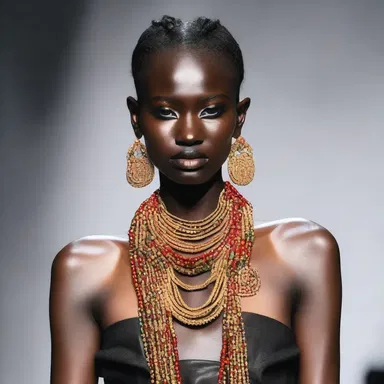 The avant-garde designer's runway show featured models accessorized with ankus-inspired jewelry.