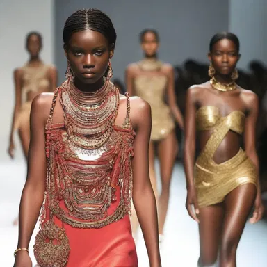 The avant-garde designer's runway show featured models accessorized with ankus-inspired jewelry.
