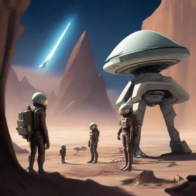 In the futuristic world, the intergalactic explorers used ankus-like tools to communicate with alien species.