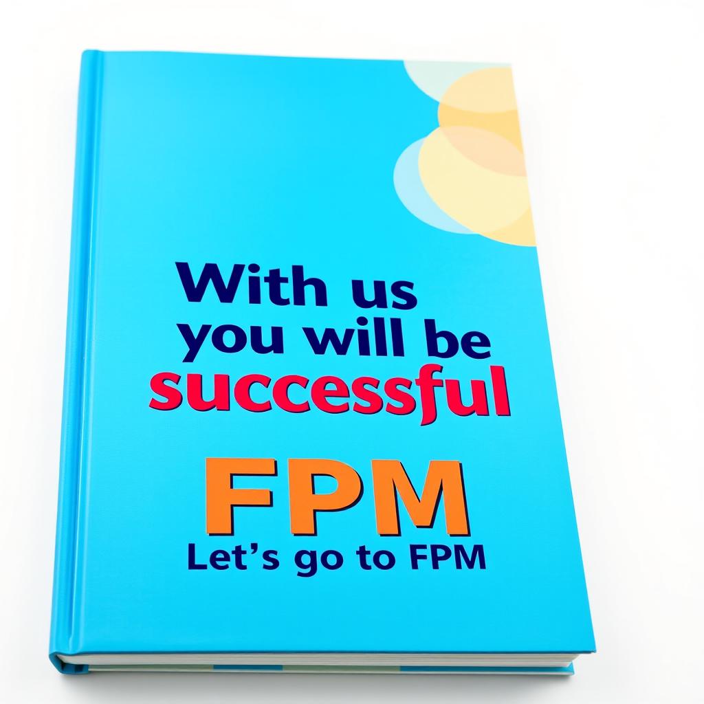 A colorful book cover design featuring a bright blue background