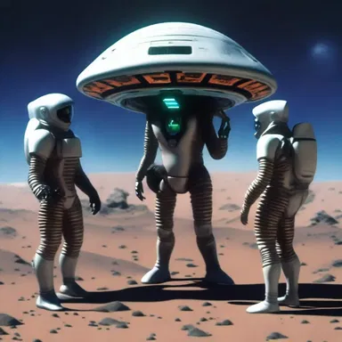 In the futuristic world, the intergalactic explorers used ankus-like tools to communicate with alien species.