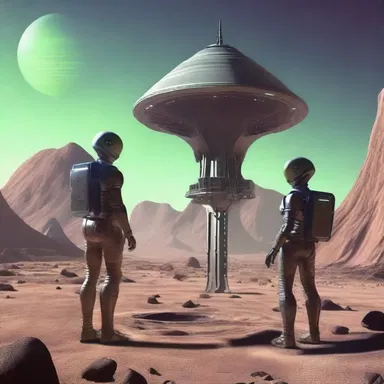 In the futuristic world, the intergalactic explorers used ankus-like tools to communicate with alien species.