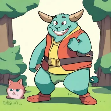 In the animated series, the mischievous character used an ankus to tease and poke his friends.