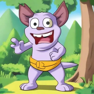 In the animated series, the mischievous character used an ankus to tease and poke his friends.