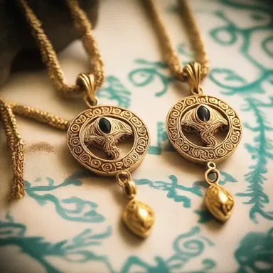 As a symbol of their love, the couple exchanged ankus-shaped pendants.