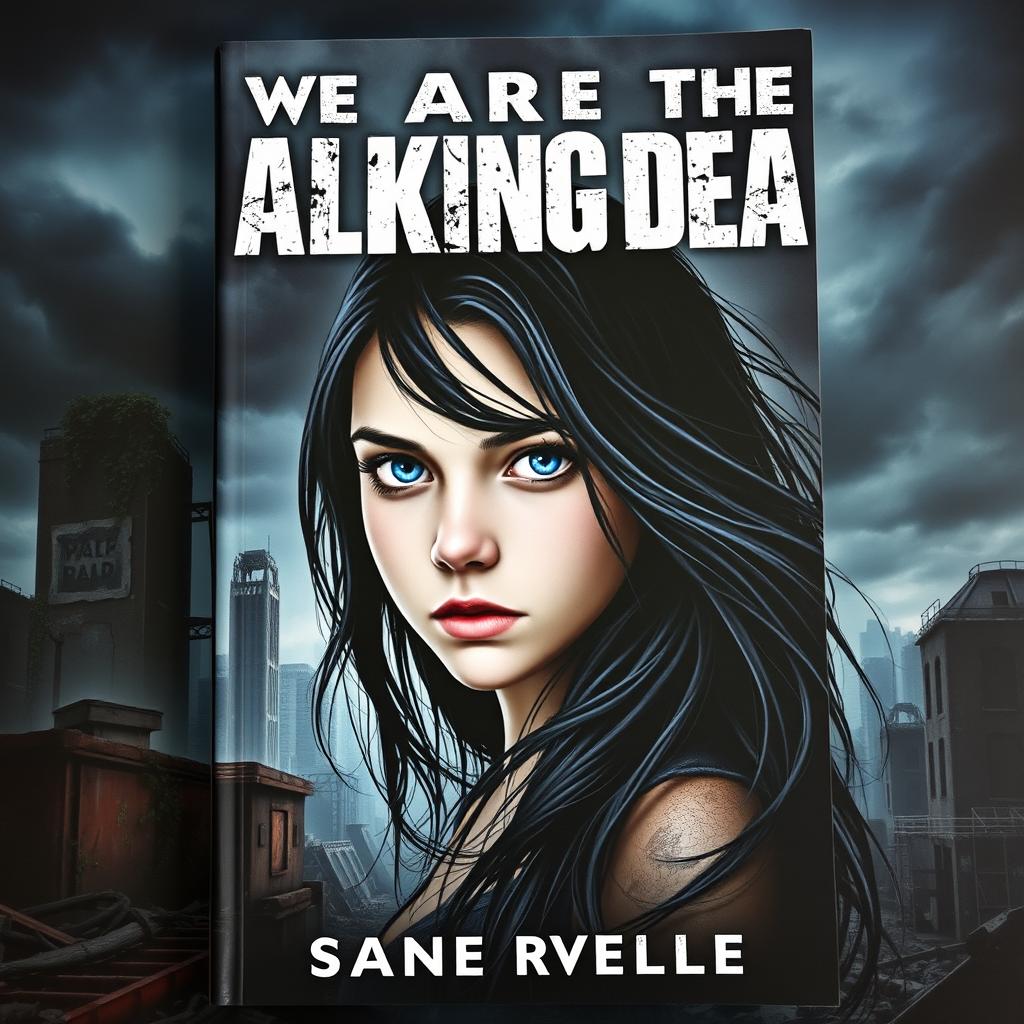 A captivating book cover for a novel titled 'We Are the Walking Dead'