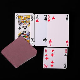 An image of three face-up playing cards on a poker table, forming an impactful flop. The cards are a 2 of hearts, a king of hearts, and a queen of hearts, making the start of a potential flush.