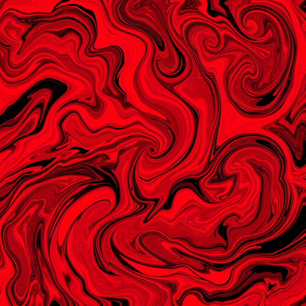 A vibrant and dynamic abstract piece featuring swirling patterns and shapes
