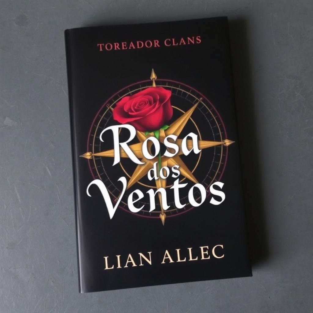 A book cover featuring a stylized compass rose combined with a red rose, symbolizing the Toreador clan