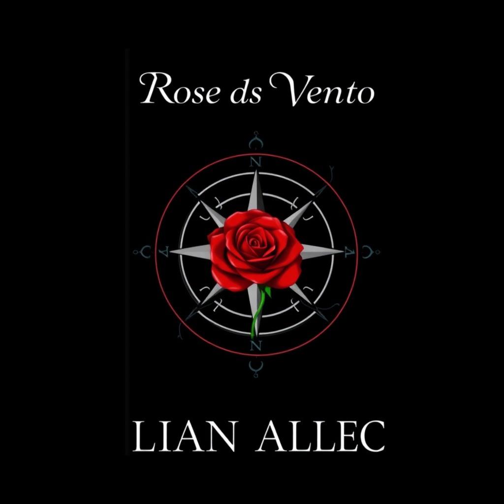 A book cover design featuring a stylized compass rose integrated with a red rose, symbolizing the Toreador clan
