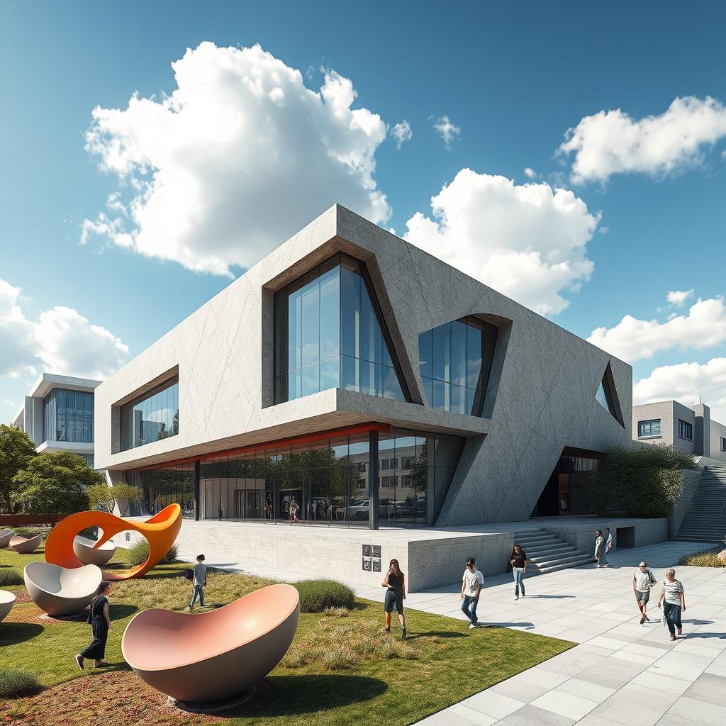 A stunning architectural concept for a museum, inspired by the works of Bahman Mohasses