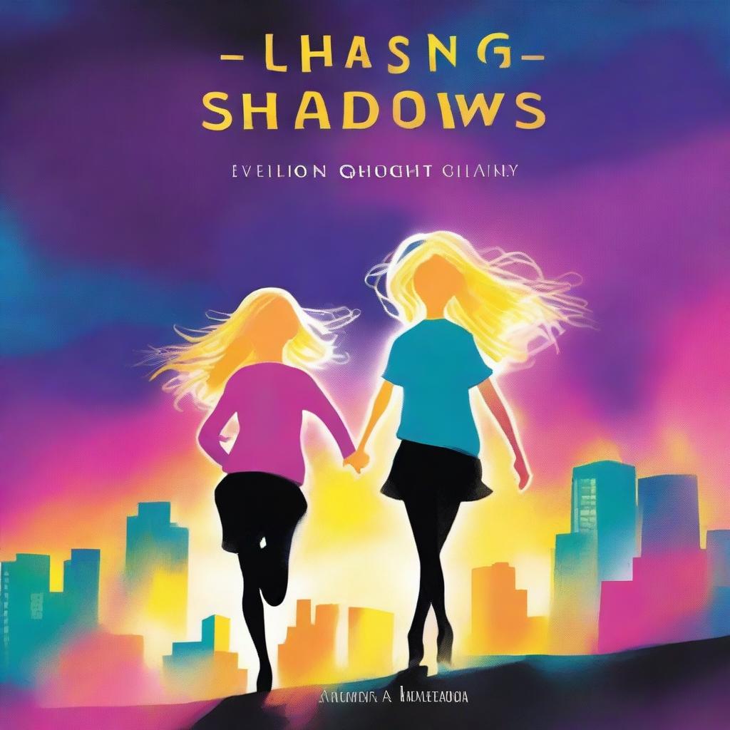 An uplifting, eye-catching book cover for 'Chasing Shadows'