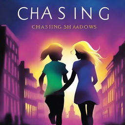 An uplifting, eye-catching book cover for 'Chasing Shadows'