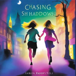 An uplifting, eye-catching book cover for 'Chasing Shadows'