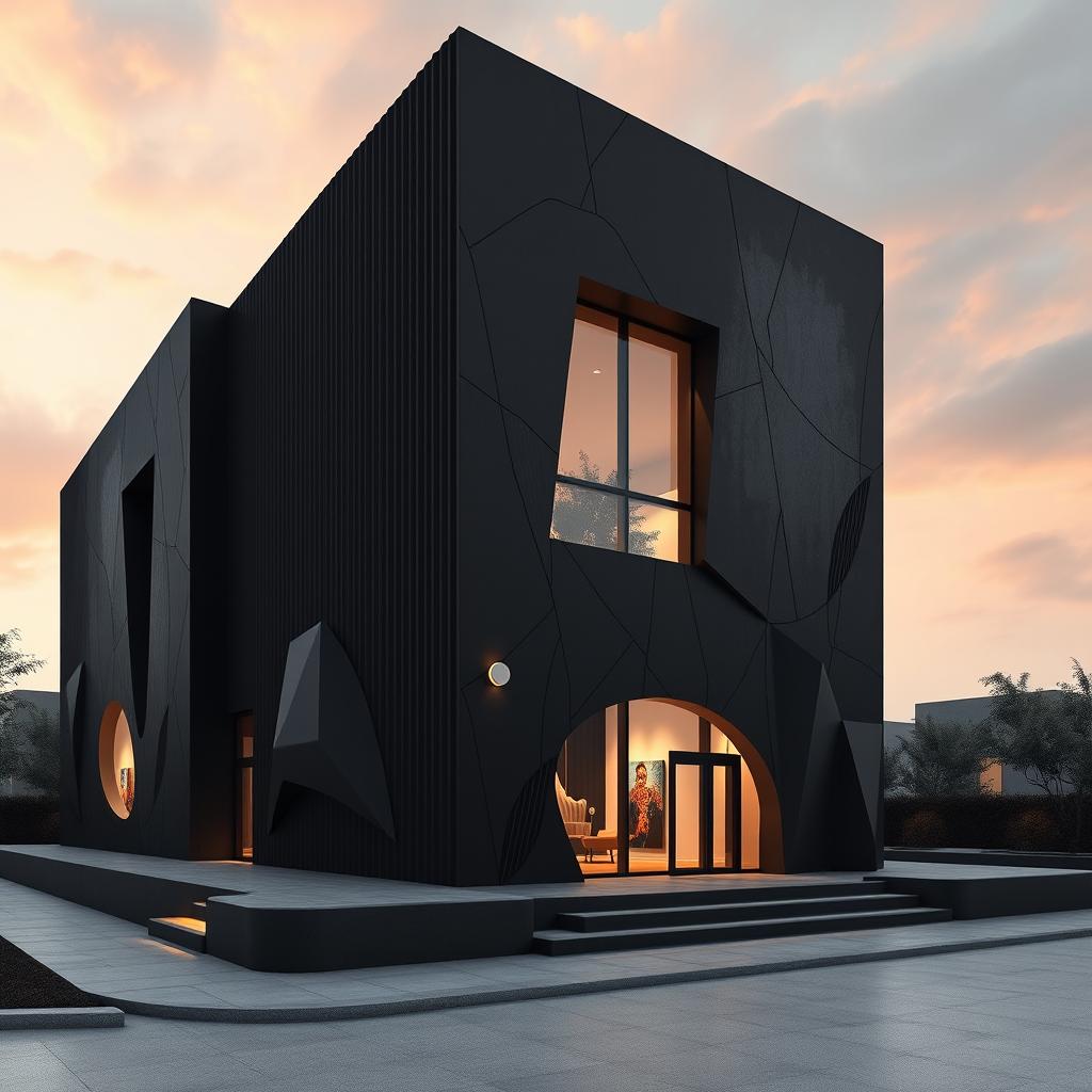 A visually striking architectural concept for a museum inspired by the works and personality of Bahman Mohasses