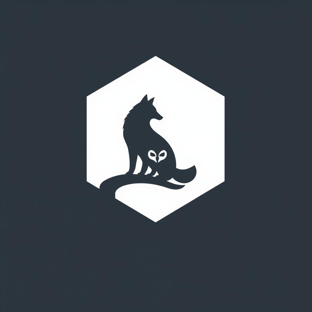 A creative design illustrating the Gestalt principle of figure-ground relationship, featuring a logo-like image where an animal is cleverly concealed within the silhouette