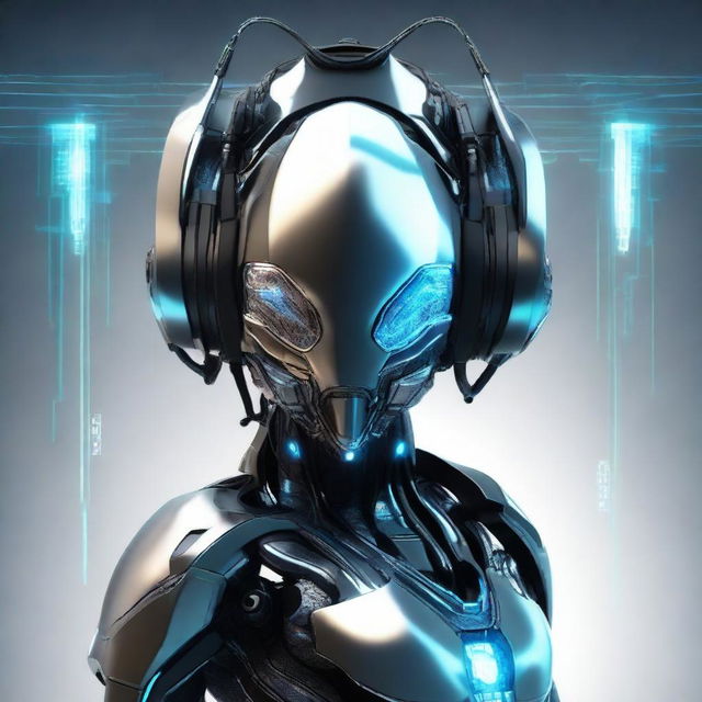 A cool digital avatar named Itx_kazu with futuristic elements