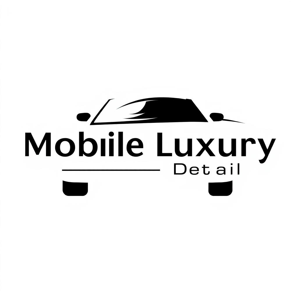 A subtle and minimalist logo design for a mobile car washing and detailing service named 'Mobile Luxury Details'