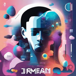 An iconic digital avatar labeled 'DreaM9', filled with futurist and dream-like elements