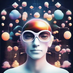 An iconic digital avatar labeled 'DreaM9', filled with futurist and dream-like elements