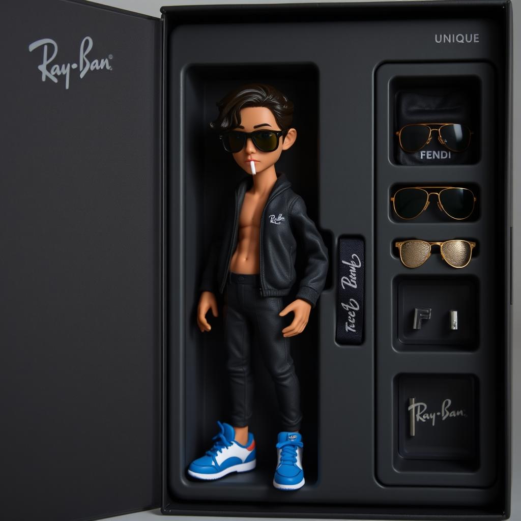 A realistic collectible figure named 'Teen Strange', featuring light brown skin, a slim physique, and an age of 18 years
