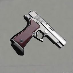 A creative interpretation of the M9 pistol as a human character, maintaining elements of its original design