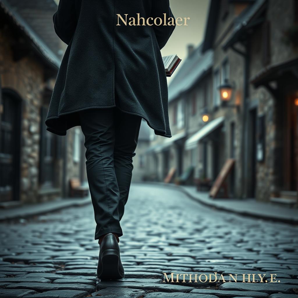 A book cover in a realistic, cinematic style that captures a mysterious and contemplative mood