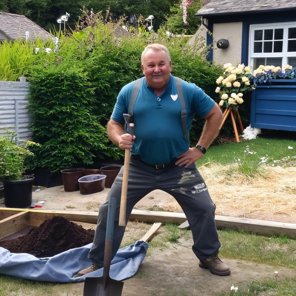 Make him dance with the shovel