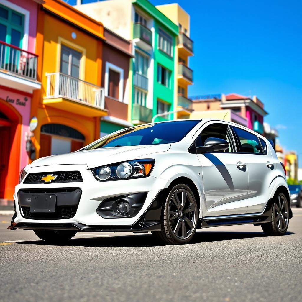 A Chevrolet Corsa Evolution, a compact car from Colombia