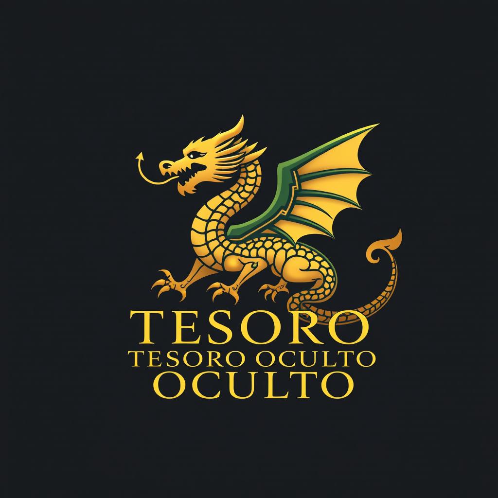 A stunning logo design for a virtual store featuring a dragon symbol as the centerpiece