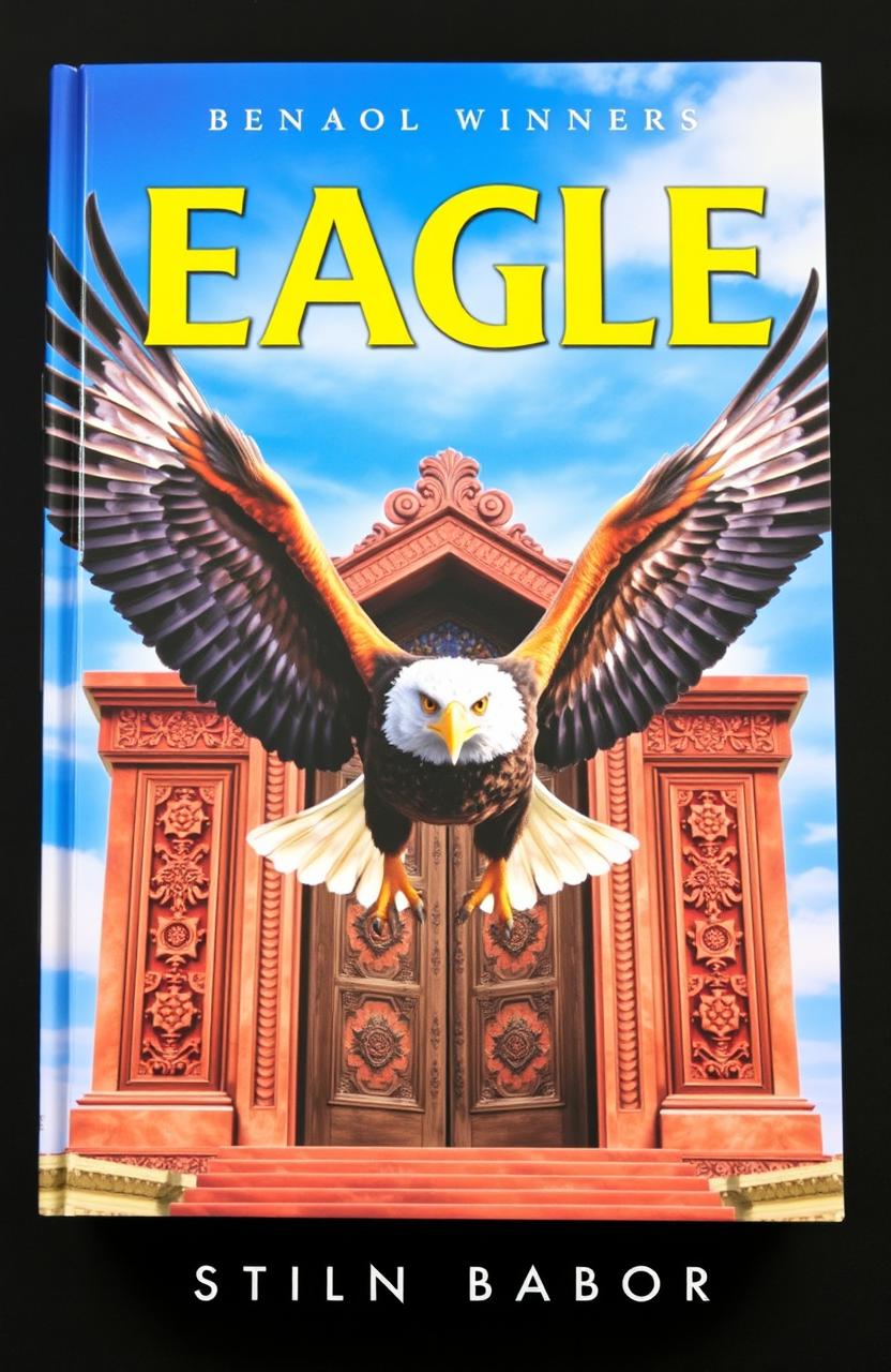 A striking book cover featuring a majestic eagle in flight, its wings spread wide and feathers glistening in the light