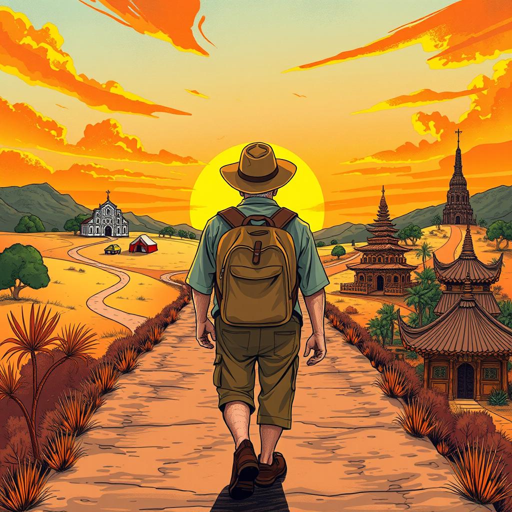 An illustrated cover in an artistic style that blends vintage with contemporary influences