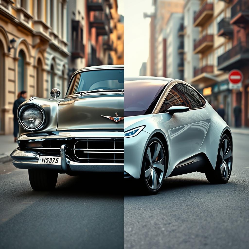 The Evolution of Automobiles: Vintage Meets Modern Electric Cars