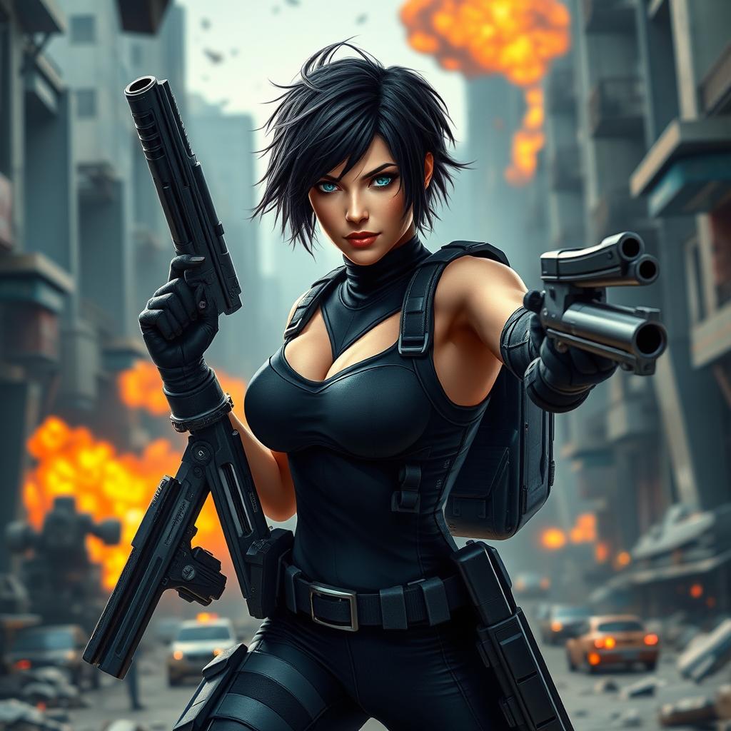 An action-packed character designed for an action movie