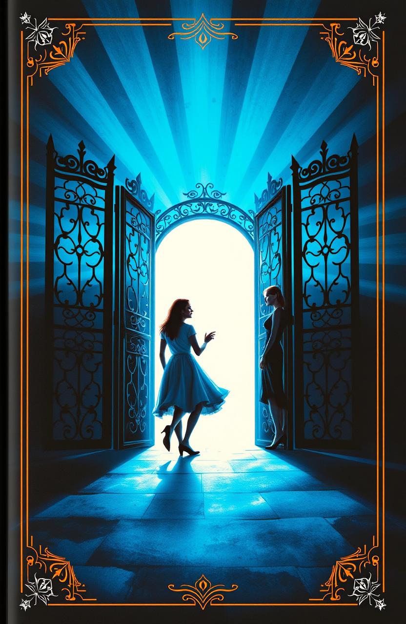 A captivating cover design featuring a vibrant blue and black color scheme
