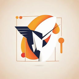 Construct a dynamic logo intertwining a crane (bird) and elements of table tennis, illustrating a fusion of natural grace and sports enthusiasm.