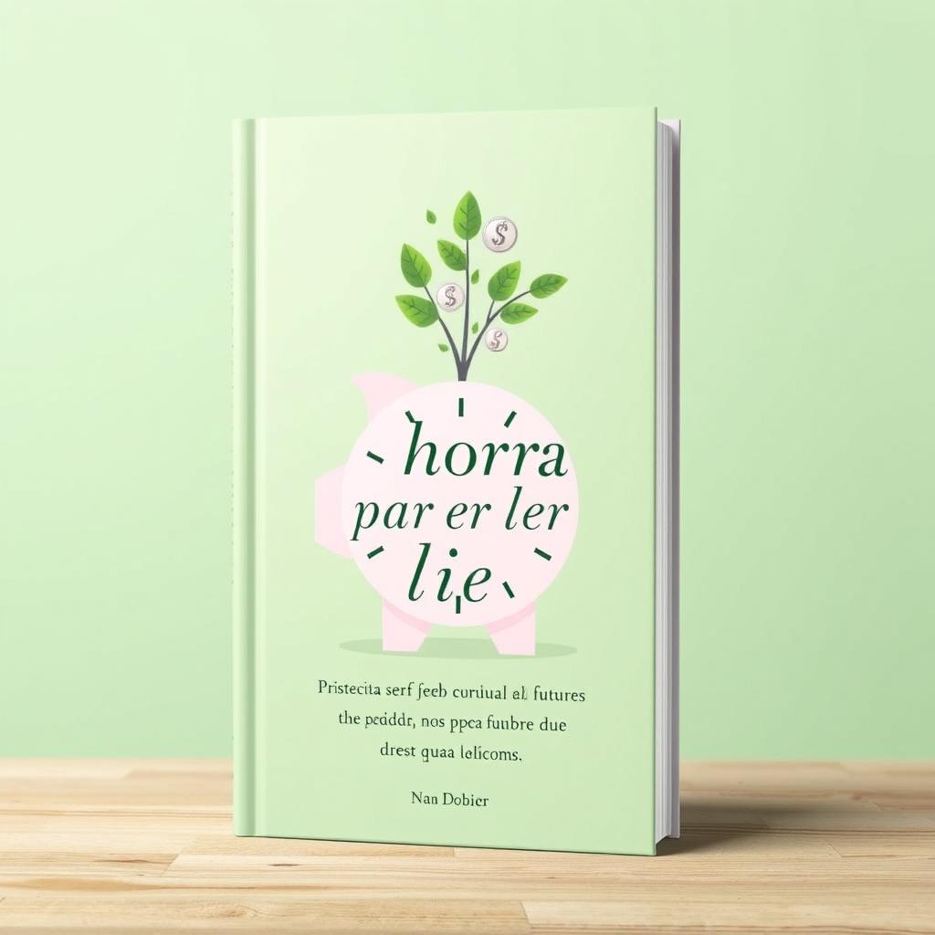 Book cover design for 'Ahorra para ser libre', which emphasizes how saving can lead to a future with more free time due to increased income