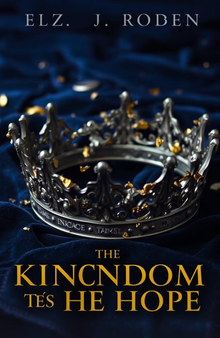 A shattered metallic crown lies atop a dark velvet backdrop, symbolizing the fall of tyranny and the rise of hope