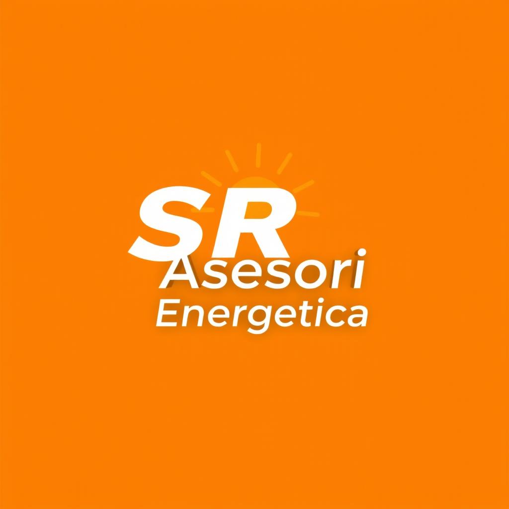 Logotipo para una empresa llamada 'SR Asesoría Energética'