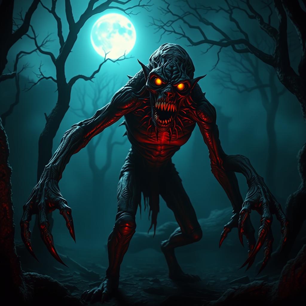 A terrifying and original creature that has never appeared in any movie or book