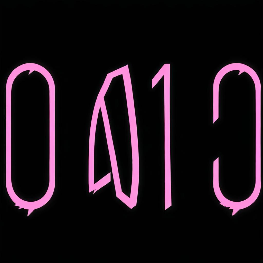 Maintaining the original picture, only add a pink neon outline flair