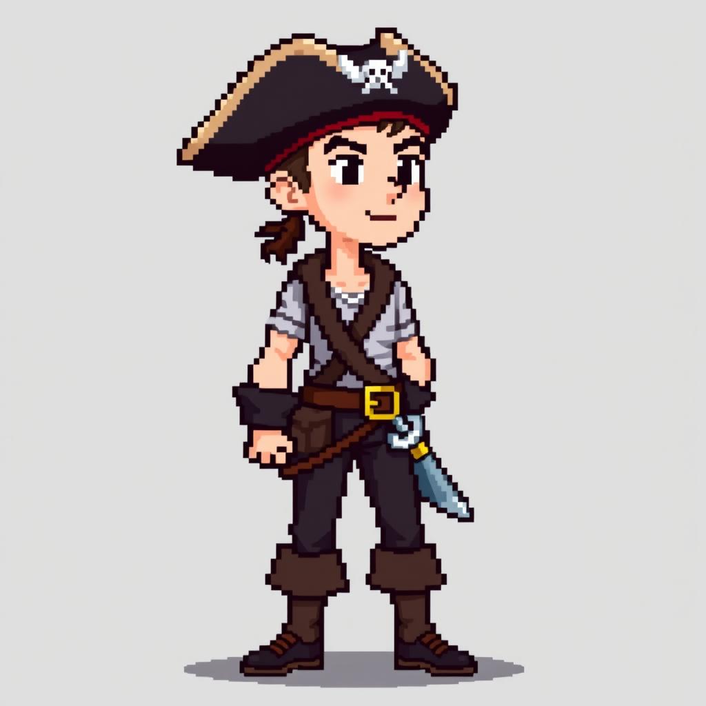An extremely pixelated young adult male gaming sprite illustrating a 21-year-old character in classic 8-bit style
