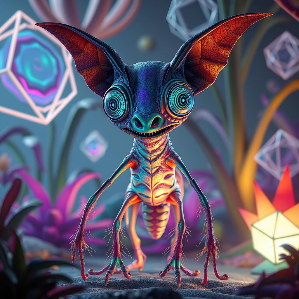 A bizarre creature that does not resemble any mythological being