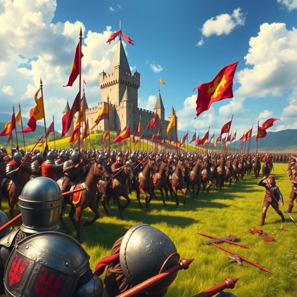 Epic Medieval Army Formation: Knights, Horses & Strategy