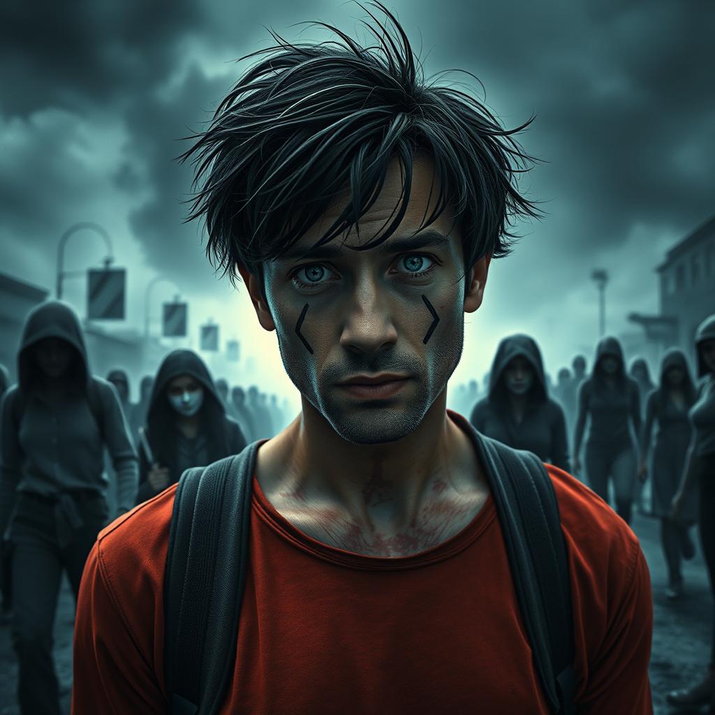 A captivating scene from the dystopian narrative of "Límite Azul