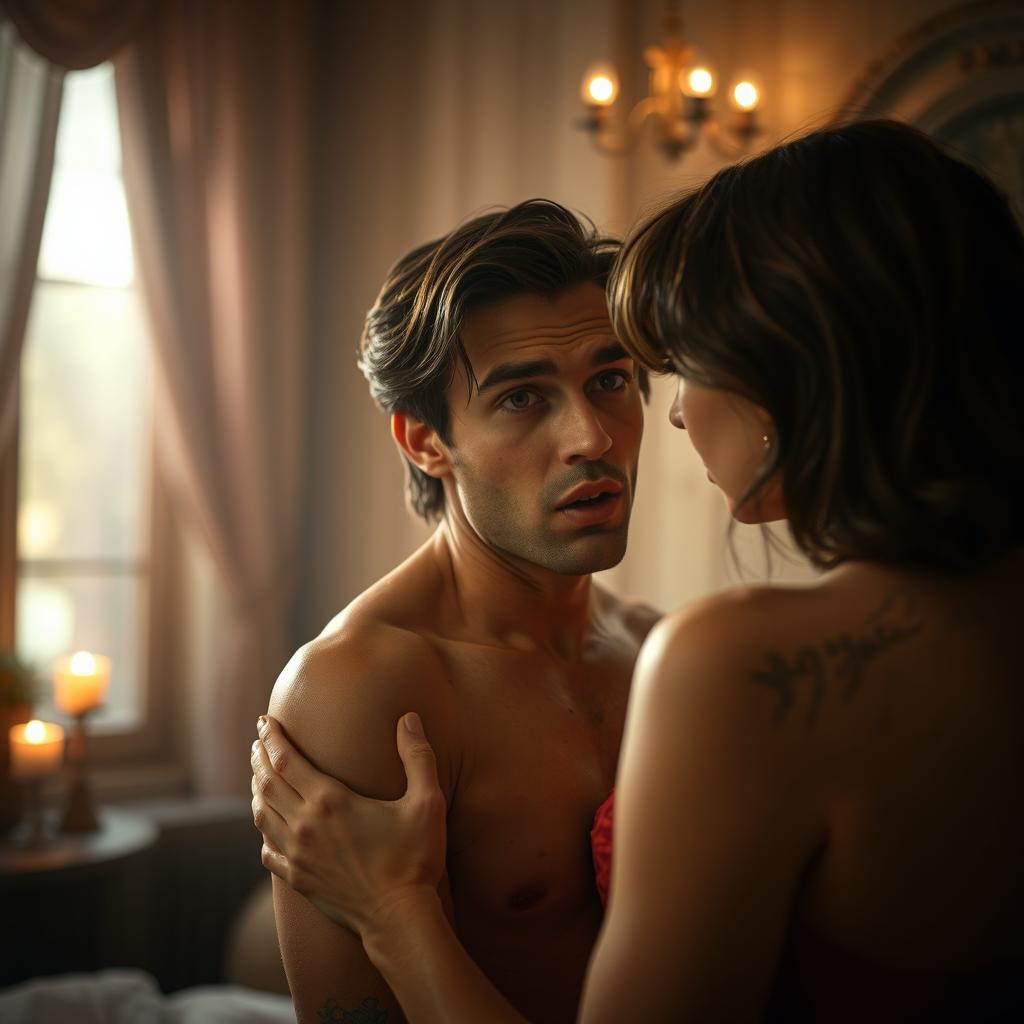 Sensual Artistic Interpretation of Intimacy | Idyllic AI Art