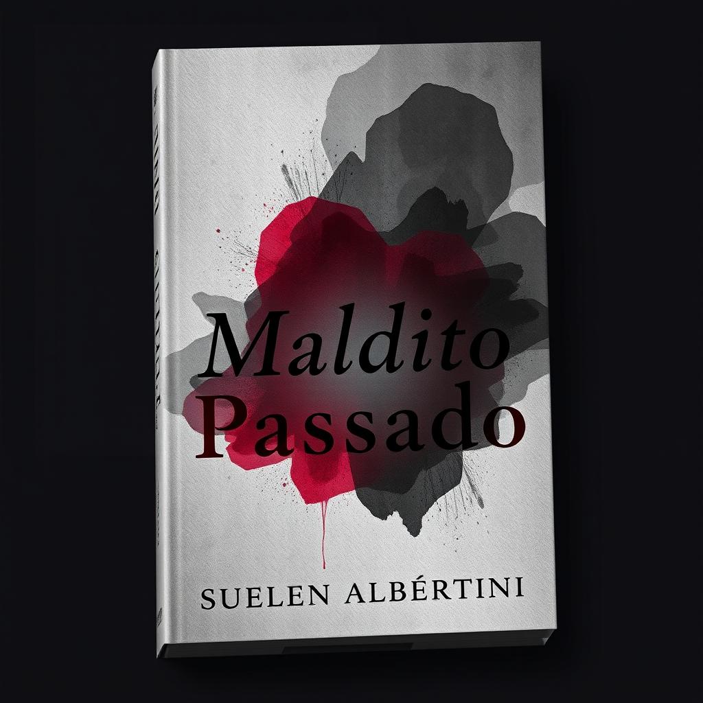 A captivating book cover design that evokes deep emotional resonance, featuring a color palette of gray, black, and burgundy