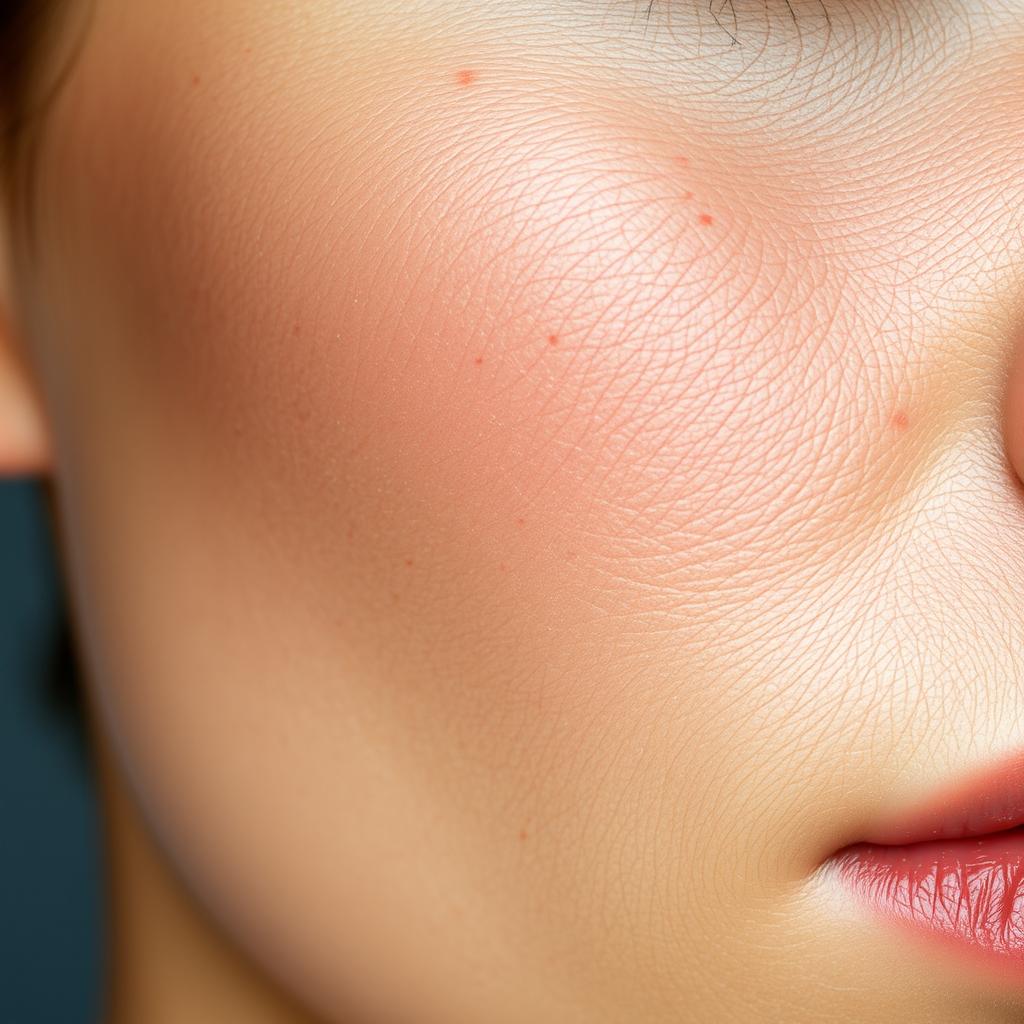 A beautifully detailed and hyper-realistic depiction of human skin, showcasing smooth and flawless texture
