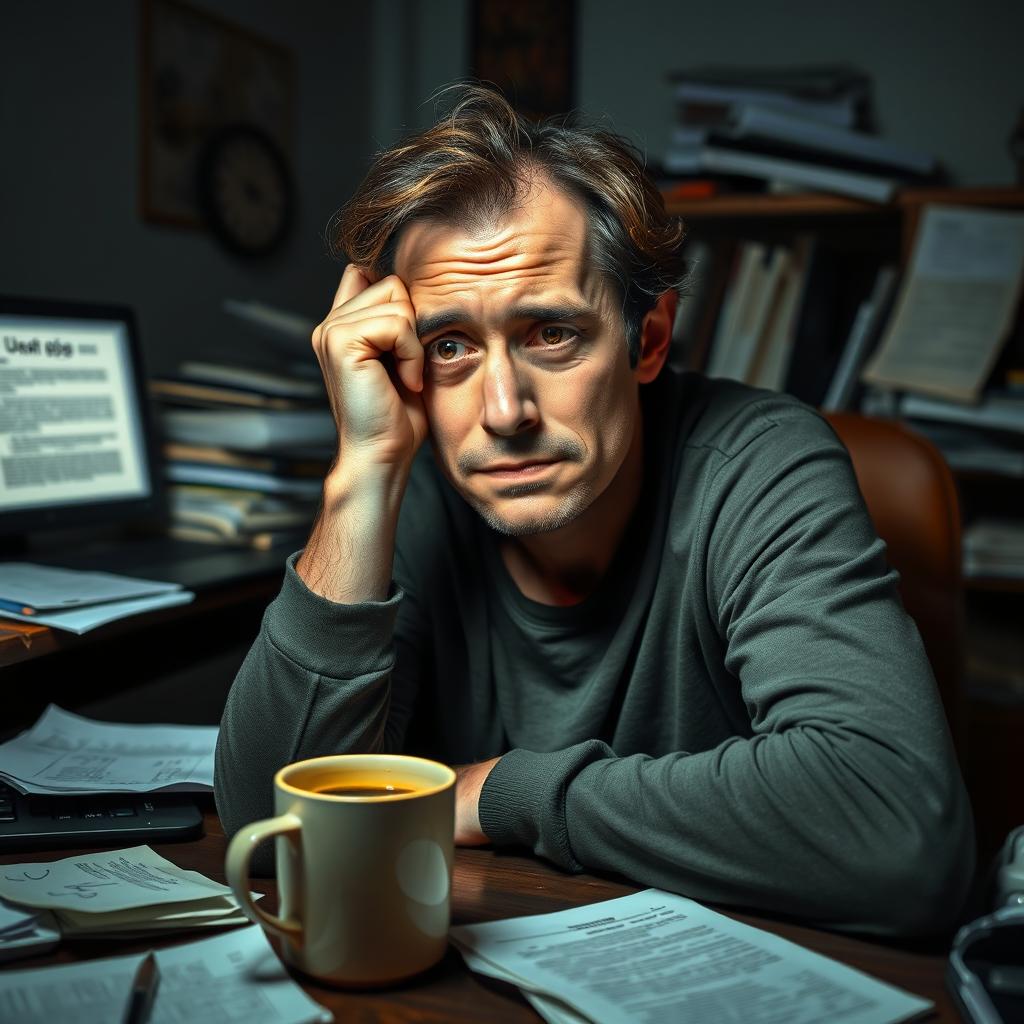 Exhaustion of Overthinking: A Visual Representation