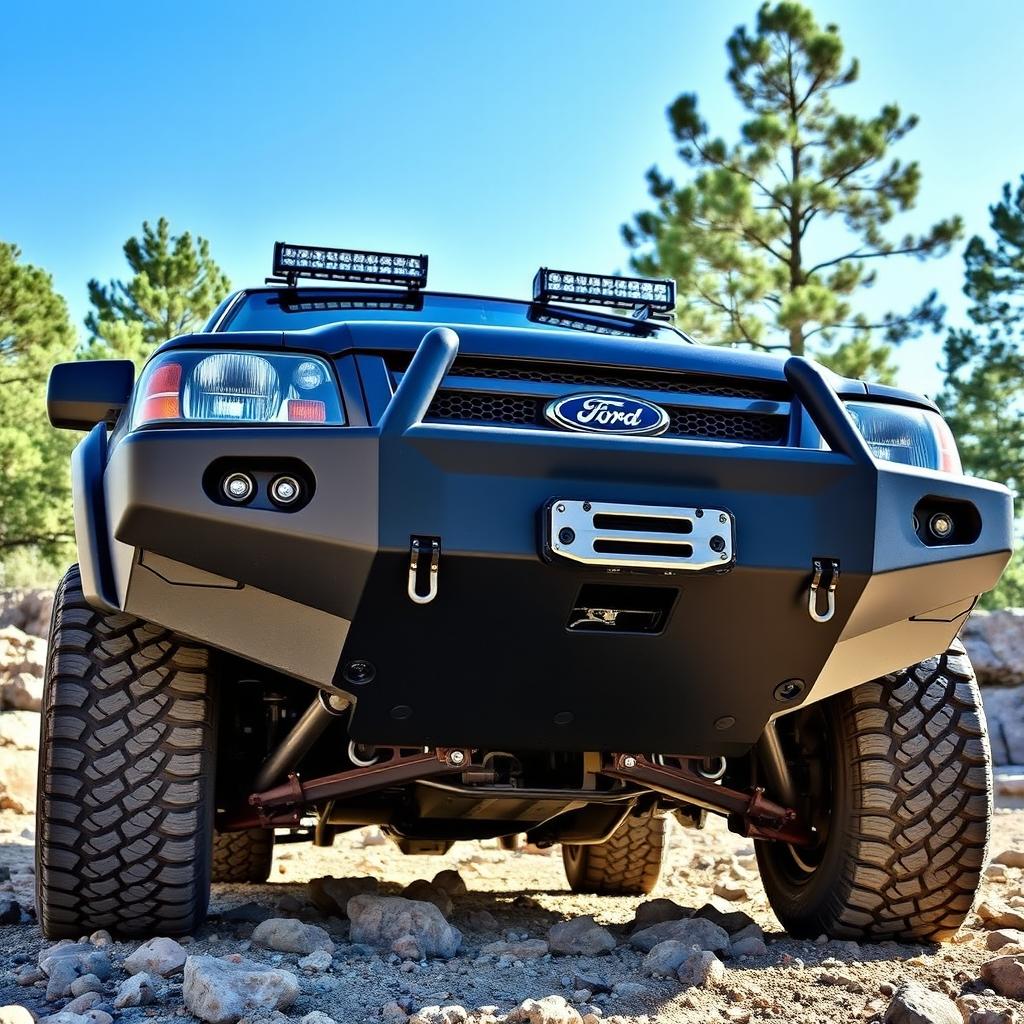 A rugged, offroad bumper designed specifically for a 2006 Ford Ranger